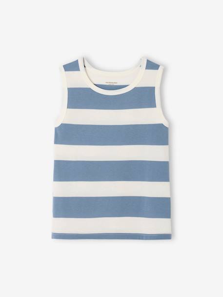 Lot de 2 débardeurs garçon lot jaune+lot vert - vertbaudet enfant 