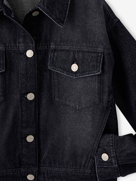Oversized Denim Jacket for Girls, JONEN denim grey - vertbaudet enfant 