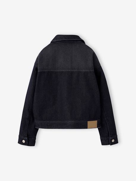 Oversized Denim Jacket for Girls, JONEN denim grey - vertbaudet enfant 