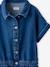 Denim Playsuit for Girls, JONEN medium blue - vertbaudet enfant 