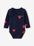 Kit Maternité 'Mon coeur' chemise de nuit grossesse + body bébé + pochon écru+marine - vertbaudet enfant 