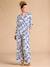 Floral Print Wide-Leg Trousers with Belly Band for Maternity by ENVIE DE FRAISE royal blue - vertbaudet enfant 