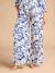 Floral Print Wide-Leg Trousers with Belly Band for Maternity by ENVIE DE FRAISE royal blue - vertbaudet enfant 