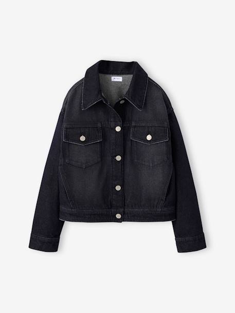Oversized Denim Jacket for Girls, JONEN denim grey - vertbaudet enfant 