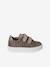 Leather Hook-&-Loop Trainers for Children, Designed for Autonomy gold+printed beige - vertbaudet enfant 