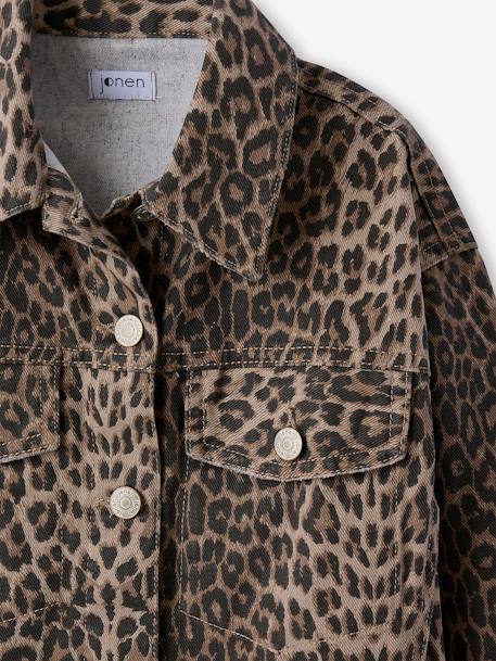 Oversized Leopard Print Jacket, JONEN beige - vertbaudet enfant 
