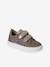 Leather Hook-&-Loop Trainers for Children, Designed for Autonomy gold+printed beige - vertbaudet enfant 