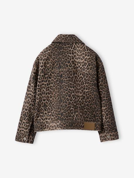 Oversized Leopard Print Jacket, JONEN beige - vertbaudet enfant 