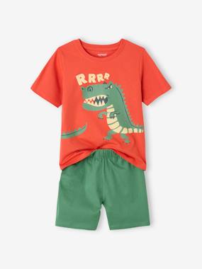 Lot de 2 pyjashorts garçon animaux - vertbaudet enfant Garçon-Lot de 2 pyjashorts garçon animaux