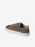 Baskets enfant fille en cuir à lacets beige imprimé+or - vertbaudet enfant 