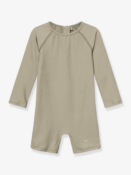 MATGOLDIE UV Swimsuit for Babies, MINI A TURE green+rose - vertbaudet enfant 