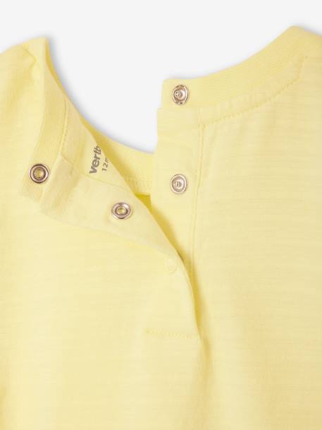 Short Sleeve T-Shirt for Babies fluorescent yellow - vertbaudet enfant 