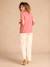 Tee-shirt grossesse devant/dos encolure macramé tomette - vertbaudet enfant 