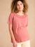 T-Shirt for Maternity with Macramé Front/Back Neckline tomato red - vertbaudet enfant 