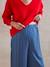Wide-Leg, Loose-Fitting Trousers for Maternity black+denim blue+olive - vertbaudet enfant 