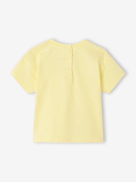 Short Sleeve T-Shirt for Babies fluorescent yellow - vertbaudet enfant 