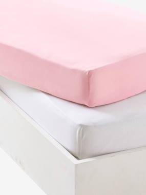 Baby Pack of 2 Fitted Sheets in Stretch Jersey Knit  - vertbaudet enfant