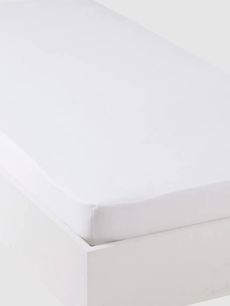 Childrens' Plain White Fitted Sheet White - vertbaudet enfant 