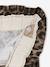 Wide-leg paperbag leopard print trousers for girls beige+chocolate+multicoloured+vanilla - vertbaudet enfant 