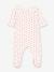 Velour Hearts Sleepsuit for Babies, PETIT BATEAU white - vertbaudet enfant 