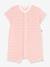 Striped Cotton Towelling Playsuit, PETIT BATEAU apricot - vertbaudet enfant 