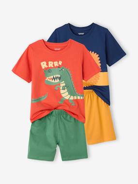 -Lot de 2 pyjashorts garçon animaux