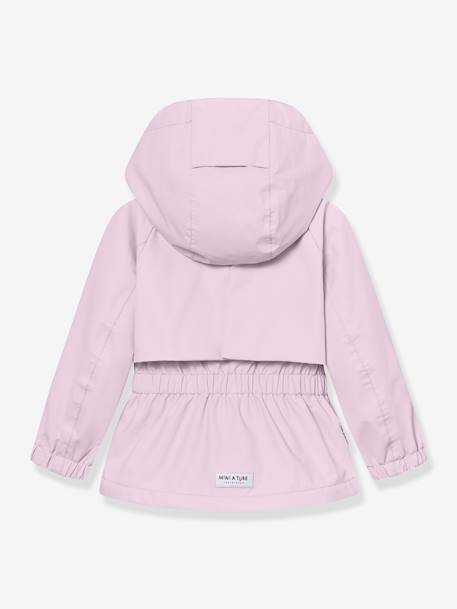 MATALGEA Mid-Season Waterproof Jacket with Fleece Lining, for Girls, MINI A TURE dusky pink+rosy+sage green+soft lilac - vertbaudet enfant 