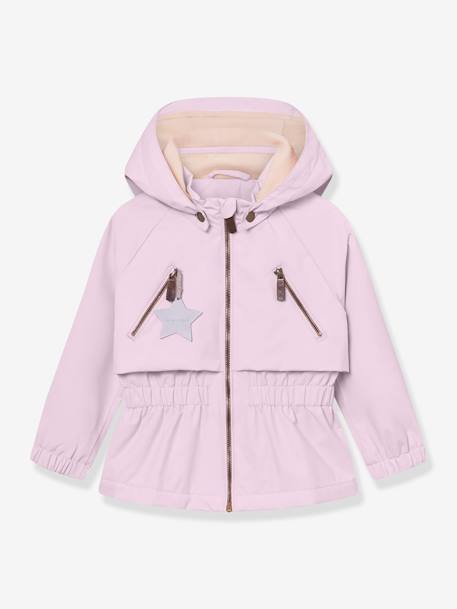 MATALGEA Mid-Season Waterproof Jacket with Fleece Lining, for Girls, MINI A TURE dusky pink+rosy+sage green+soft lilac - vertbaudet enfant 