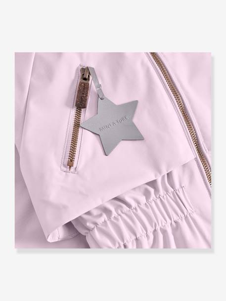 MATALGEA Mid-Season Waterproof Jacket with Fleece Lining, for Girls, MINI A TURE dusky pink+rosy+sage green+soft lilac - vertbaudet enfant 