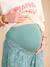 Pantalon de grossesse large gaze coton imprimé avec bandeau vert - vertbaudet enfant 