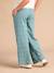Pantalon de grossesse large gaze coton imprimé avec bandeau vert - vertbaudet enfant 