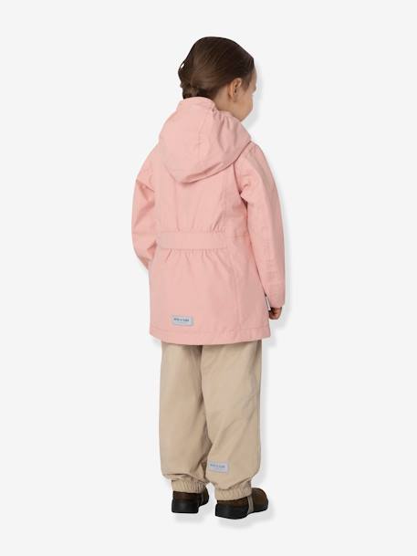 Veste mi-saison imperméable fille MATSILA bois de rose+jaune pastel - vertbaudet enfant 
