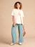 Pantalon de grossesse large gaze coton imprimé avec bandeau vert - vertbaudet enfant 