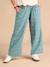 Pantalon de grossesse large gaze coton imprimé avec bandeau vert - vertbaudet enfant 