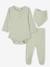 Ensemble body + legging + foulard bébé vert sauge - vertbaudet enfant 