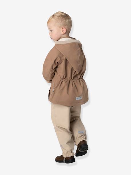 Veste mi-saison bébé MATWAI avec doublure polaire bois de rose+marron+sable - vertbaudet enfant 