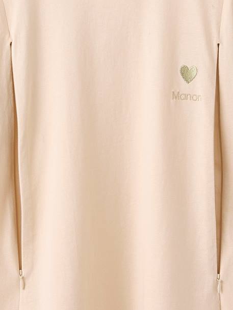 'Mama d'Amour' Organic Cotton T-Shirt, Maternity & Nursing, ENVIE DE FRAISE ecru - vertbaudet enfant 