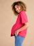 Gingham Blouse in Seersucker for Maternity & Nursing by ENVIE DE FRAISE rose - vertbaudet enfant 