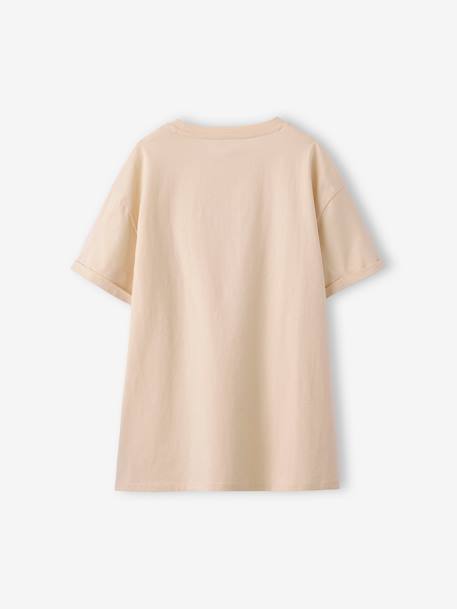 'Mama d'Amour' Organic Cotton T-Shirt, Maternity & Nursing, ENVIE DE FRAISE ecru - vertbaudet enfant 