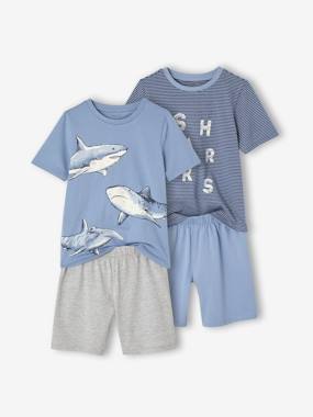 -Lot de 2 pyjashorts garçon requins