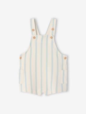 -Salopette courte bébé molleton imprimé