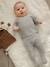 Ensemble naissance pull pantalon laine et cachemire personnalisable gris chiné - vertbaudet enfant 