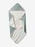 Coffret cadeau naissance cape de bain réversible personnalisable et gant vert sauge - vertbaudet enfant 