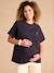 Organic Cotton T-Shirt, Maternity & Nursing Special, ENVIE DE FRAISE anthracite - vertbaudet enfant 