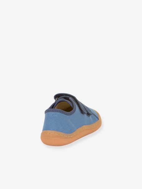 BAREFOOT CANVAS Trainers for Boys, FRODDO anthracite+blue+rose - vertbaudet enfant 