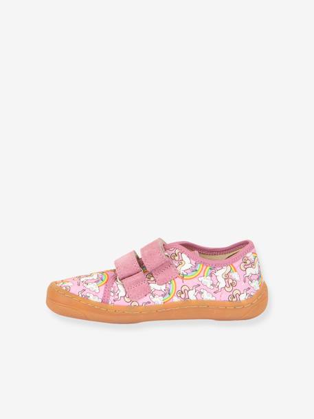 BAREFOOT CANVAS Trainers for Boys, FRODDO anthracite+blue+rose - vertbaudet enfant 