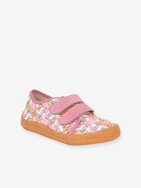 Baskets pieds nus pour garçons BAREFOOT CANVAS froddo anthracite+bleu+rose - vertbaudet enfant 