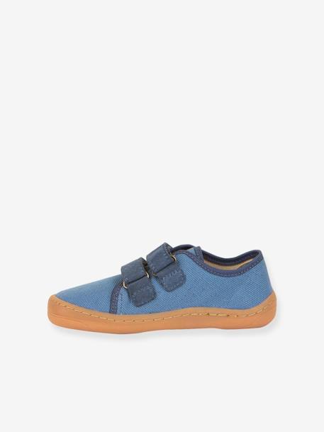 Baskets pieds nus pour garçons BAREFOOT CANVAS froddo anthracite+bleu+rose - vertbaudet enfant 