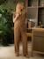 Wide-Leg Leopard Print Jumpsuit for Pregnancy & Breastfeeding, ENVIE DE FRAISE beige - vertbaudet enfant 