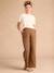 Pantalon de grossesse large en gaze de coton léopard beige - vertbaudet enfant 